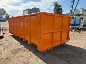 Conteneur étanche, benne amovible étanche, déchets liquides, industrie Conteneur amlovible industriel Lhorto Belgique chimique, gestion des déchets, étanchéité, conteneur ouvert.