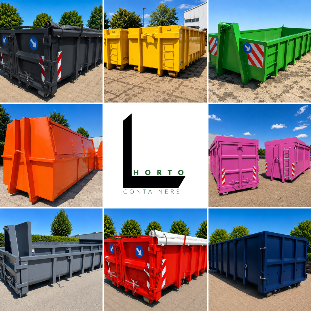 LHORTO est une entreprise familiale dynamique, dédiée à la conception, fabrication et commercialisation de conteneurs amovibles de haute qualité, incluant des bennes ampliroll robustes et des conteneurs industriels sur mesure. Nous sommes votre fabricant de conteneurs en Belgique pour tous vos besoins en conteneurs de stockage, bennes de transport et conteneurs pour déchets, conteneur sur mesure, conteneur acier, conteneur métallique, conteneur grande capacité